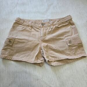 Hipster Tan jean/casual shorts with 6 pockets woman's size 3